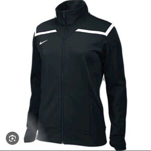Nike Women's Team Avenger Warm Up Jacket Black white SMALL